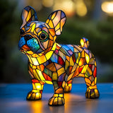 Francuski Buldog - Staklena Lampa
