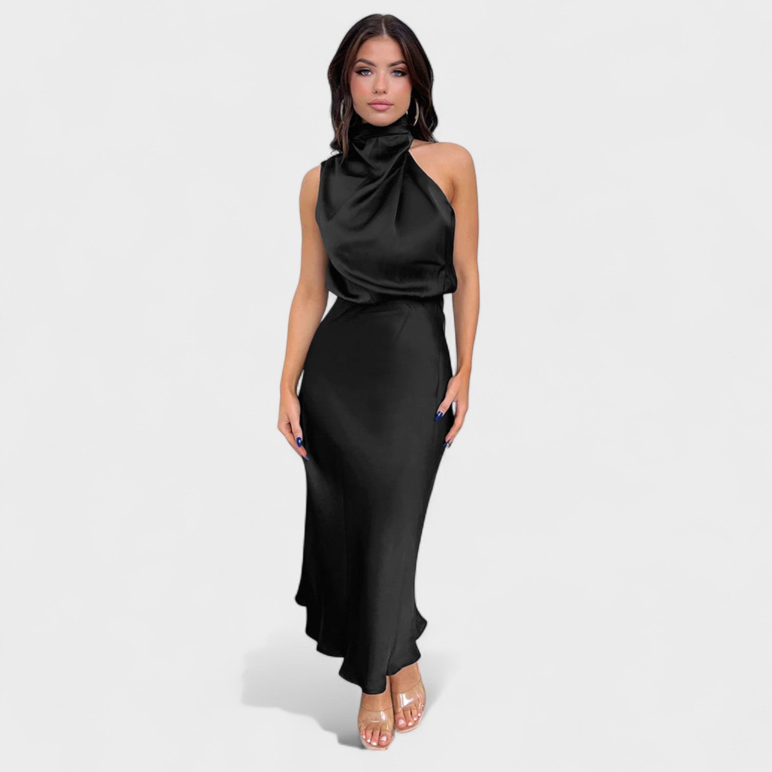 Alda - Elegantna Saten Haljina