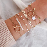Soléa™ | Set boho zlatnih narukvica
