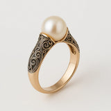 Meridia | Anel Vintage Elegantan od Prirodne Biser